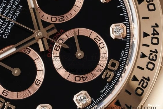 MiroTime 1227 Daytona 116505 BTF 1:1 Best Edition Black Diamonds Dial on RG Bracelet SA Snug 2118